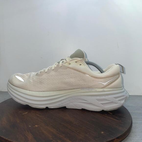 Hoka One Bondi 8 Men’s Size 13 D Med Oat / Barley Running Shoes 1123202 OKB main image 9